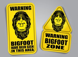 bigfoot die cut stickers