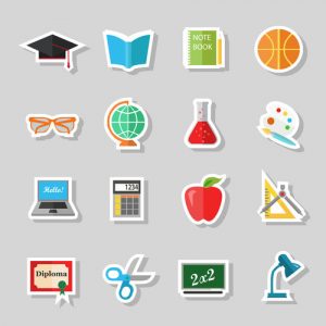 kiss cut sticker sheet for teachers