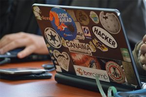 labtop stickers computer with die cut stickers