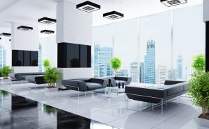 classy lobby high-rise business