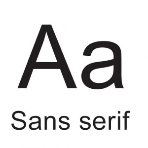 sans serif font for outdoor business signs times new roman