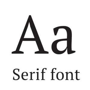 serif font for outdoor business signs