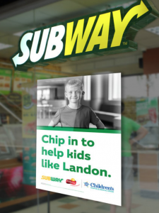 window cling subway window cling advertising