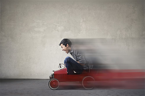 magnetic signs for cars blurry guy red toy car