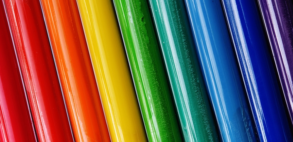 rainbow of vinyl colors