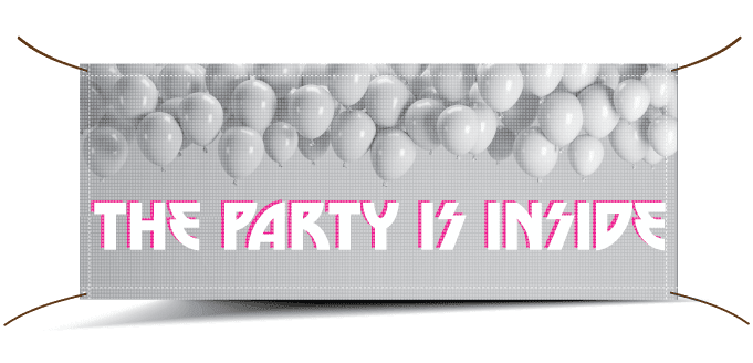 custom mesh banner