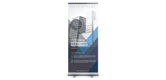 economy retractable banner