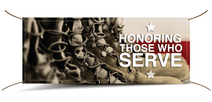 military banners
