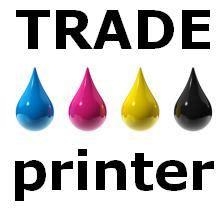 Trade Printer with CMYK color ink drops